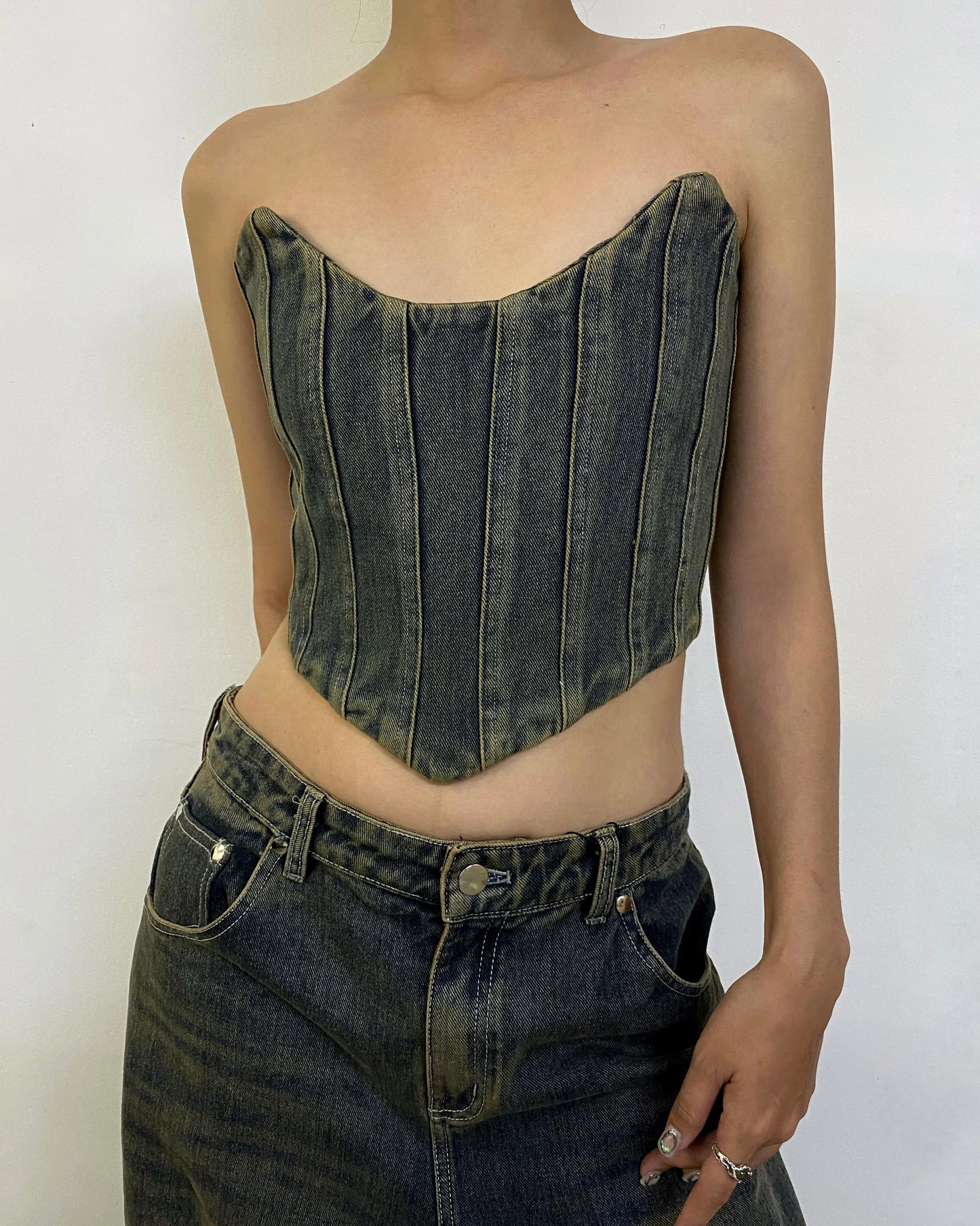 Giselle Denim Corset